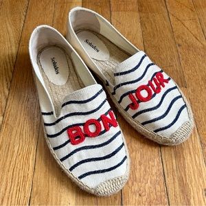 Soludos “Bonjour” flat espadrille, 9(fit like 8.5)